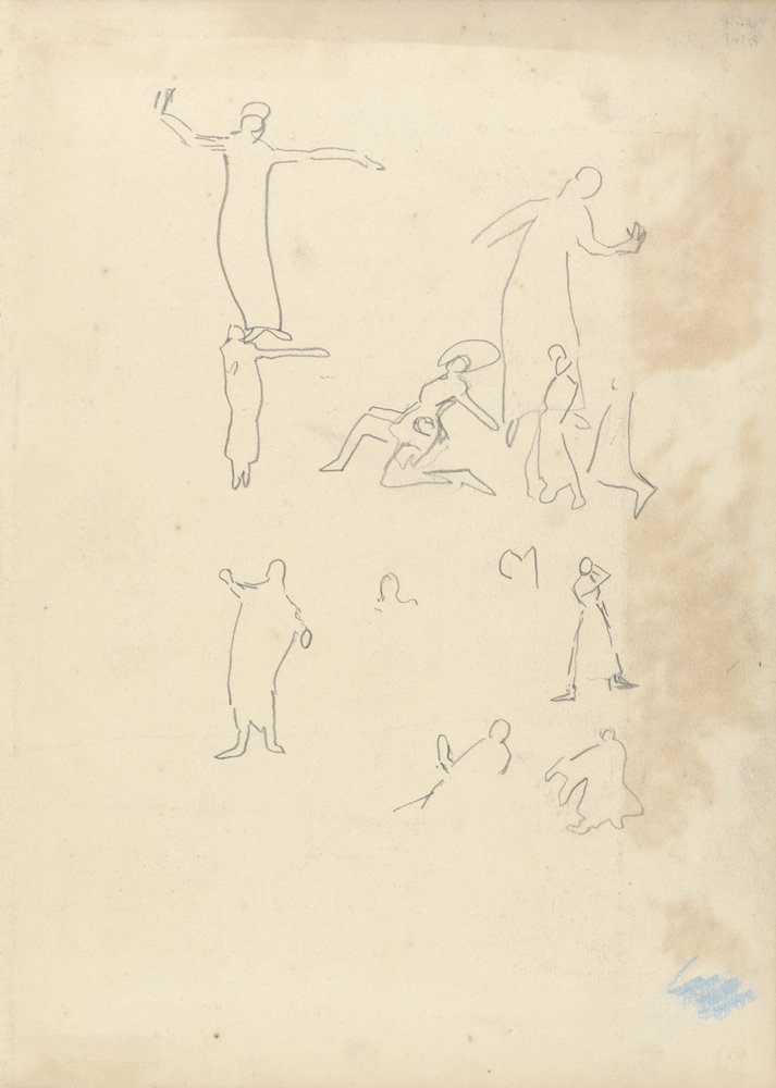 Étude de danseurs, pour la Cave du Veau d
