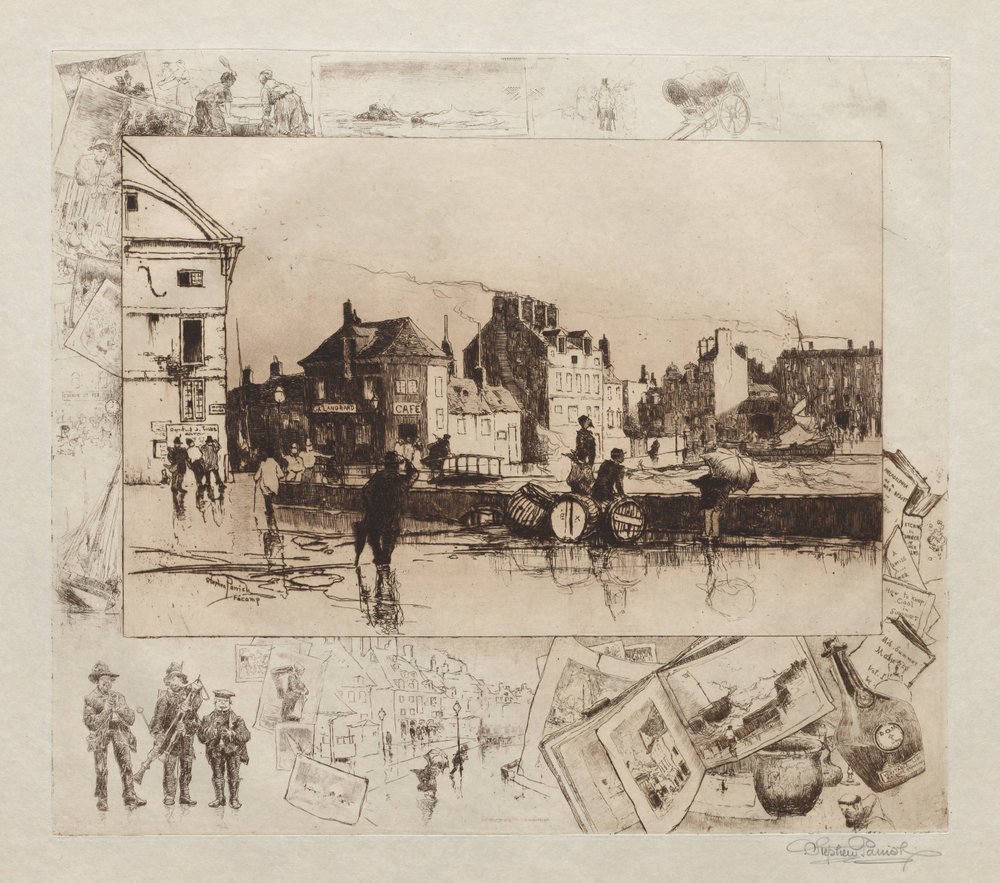 Tempête à Fécamp, Normandie, 1886 - Stephen Parrish