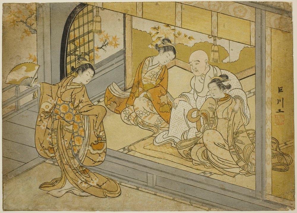 Hotoke Gozen dansant devant Taira no Kiyomori - Suzuki Harunobu