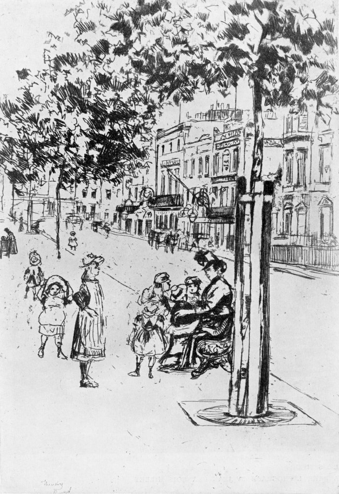 Enfants de Chelsea, 1913 | Theodore Roussel | Estampe d'art