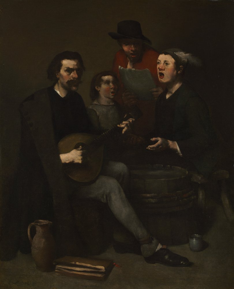 Chanteurs | Theodule Ribot | Estampe d'art
