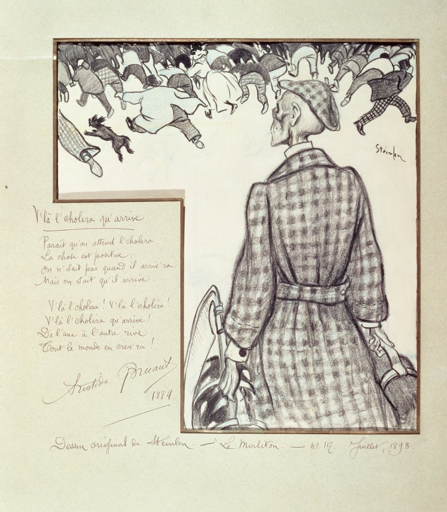 Le choléra arrive, 1898 - Théophile Alexandre Steinlen