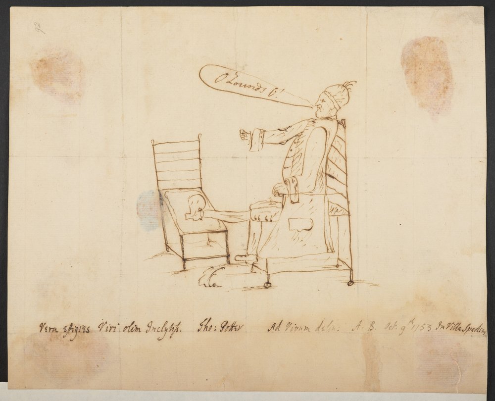 Autoportrait de Thomas Potter MP, Add MS 30867 f.92