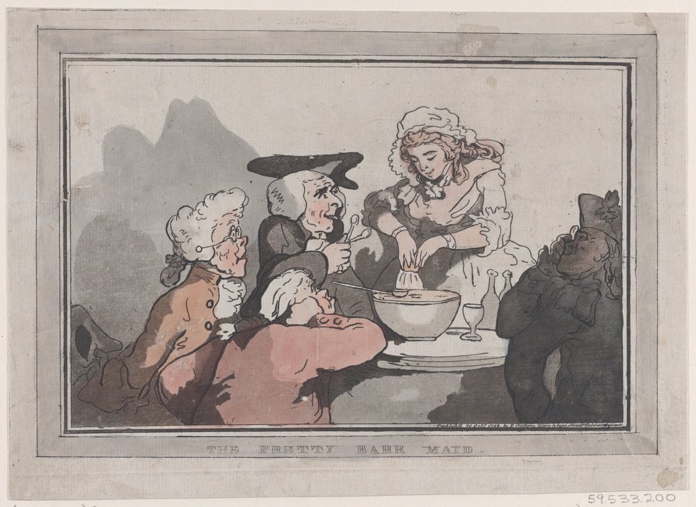 La jolie serveuse, 20 octobre 1786 | Thomas Rowlandson