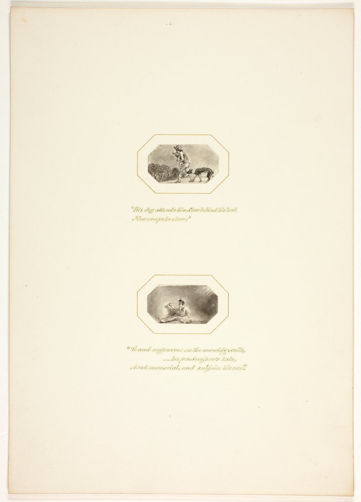 Étude pour une planche de « The Task » - Thomas Stothard