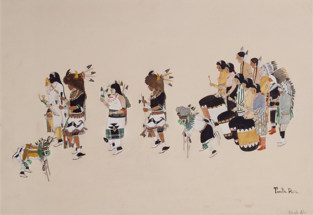 Chœur de la danse des bisons, c.1930-39 - Tonita Peña