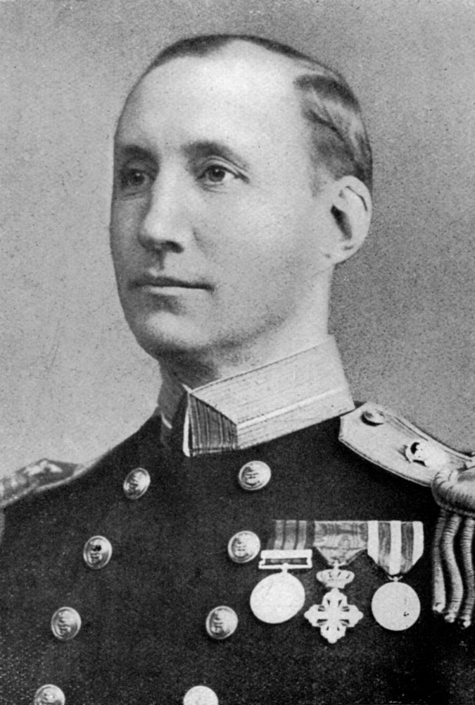 Commandant Sir Charles R Blane, marin britannique, vers 1920