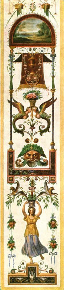 Peintures grotesques des loggias du Vatican, Rome, Italie, 1928
