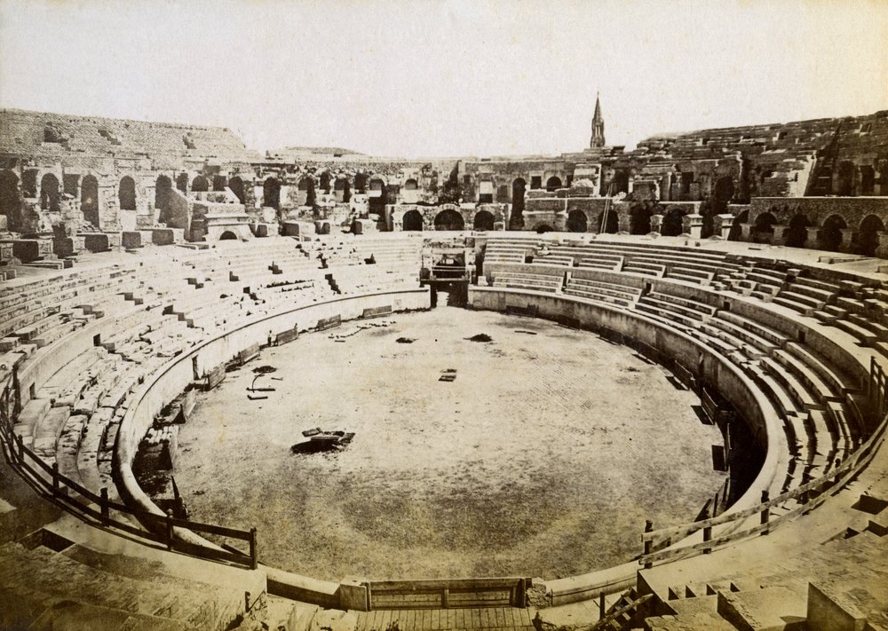 Amphithéâtre romain, Nîmes, France, fin 19e ou début 20e siècle - Unbekannt
