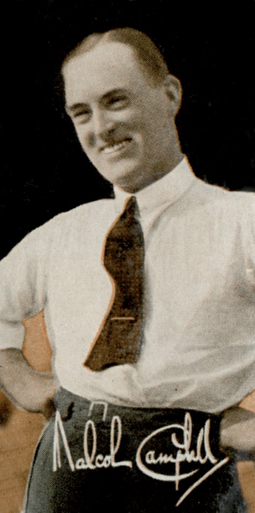 Sir Malcolm Campbell 1885-1948, pilote automobile et journaliste ...