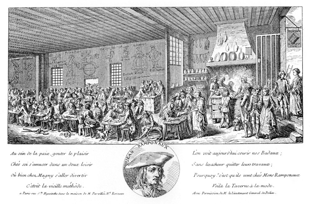 Le cabaret de Ramponneau, 1885 | Unbekannt | Estampe d'art