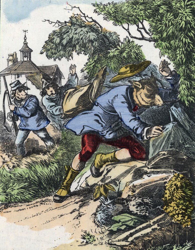 Illustration du conte "Bonne Maman Mouton". Dans "Contes de la maison pour les petits". Gravure anonyme du 19ème siècle - Unknown artist