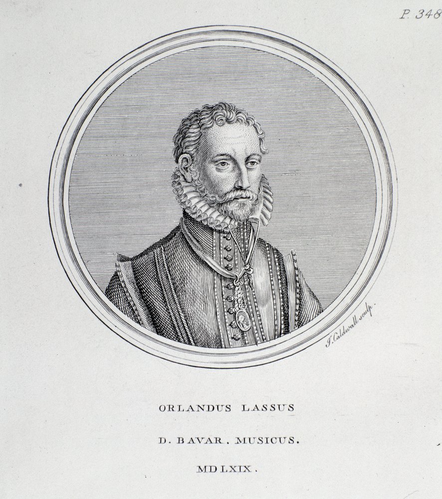Portrait de Roland de Lassus (Orlando di Lasso) (gravure)