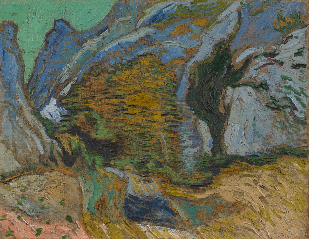 Ravin avec un petit ruisseau - Vincent van Gogh