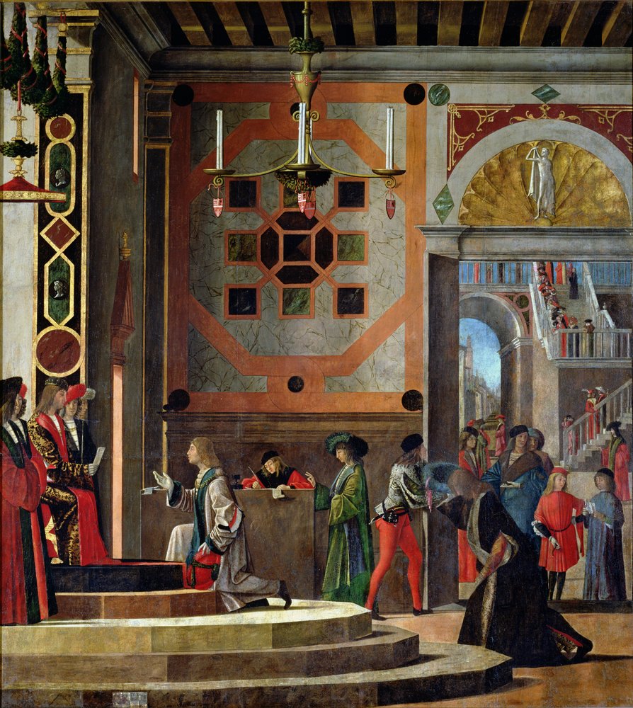 Le départ des ambassadeurs anglais, du cycle de Sainte-Ursule, 1498 - Vittore Carpaccio