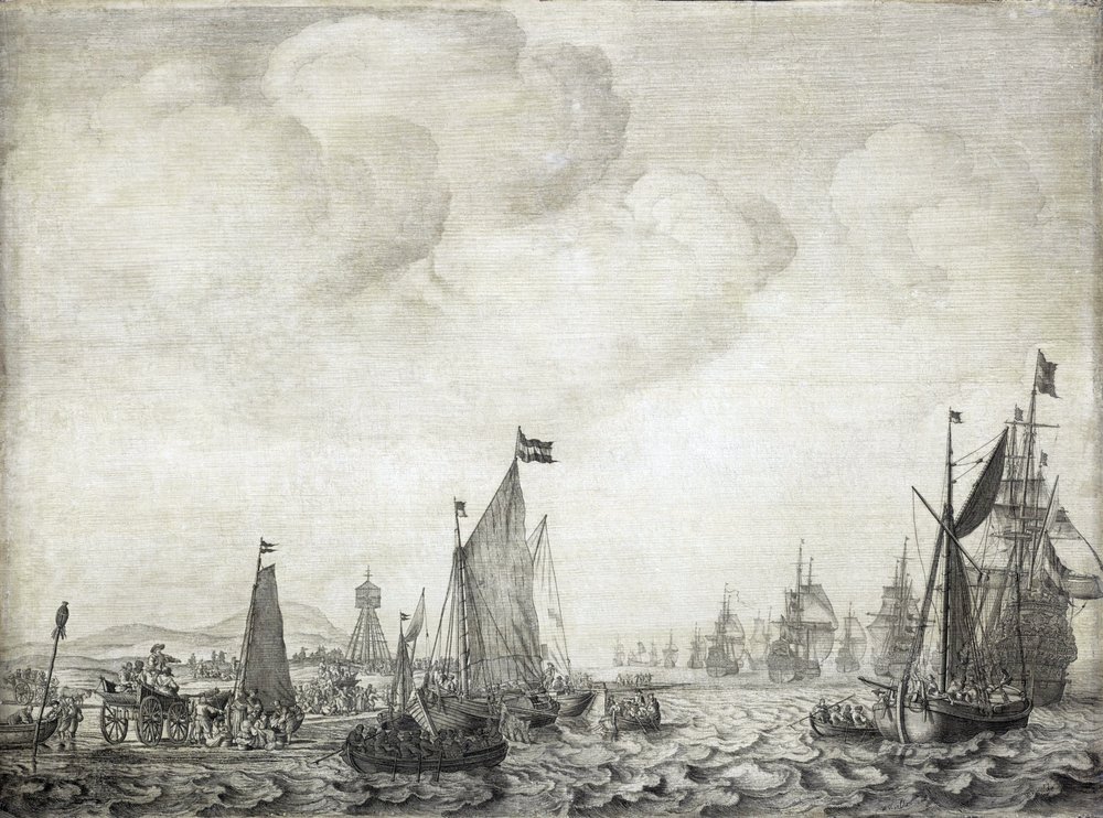 Navires marchands vers l