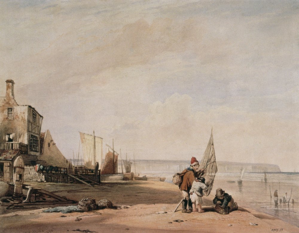 Jeunes pêcheurs de crevettes, Deal, 19ème siècle - William Collins