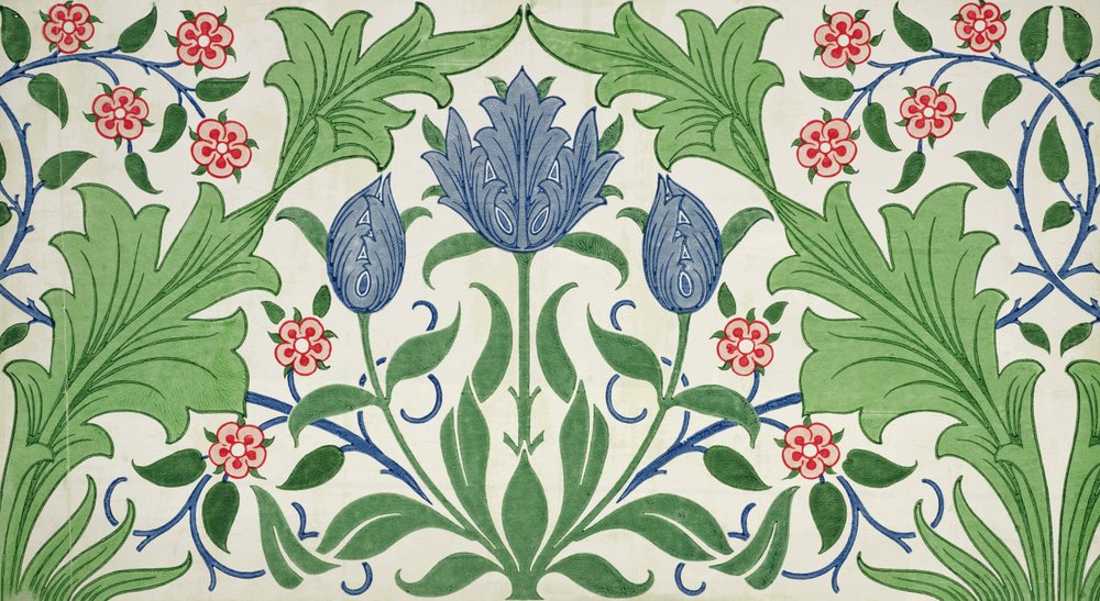 Motif de papier peint floral - William Morris