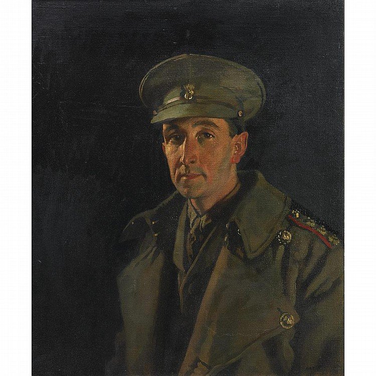 Portrait du capitaine Wood des Royal Inniskilling Fusiliers - William Orpen