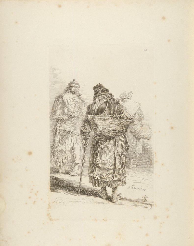 Les Simples, planche 26 des Cris de Londres exposant plusieurs des commerçants itinérants... - William Skelton