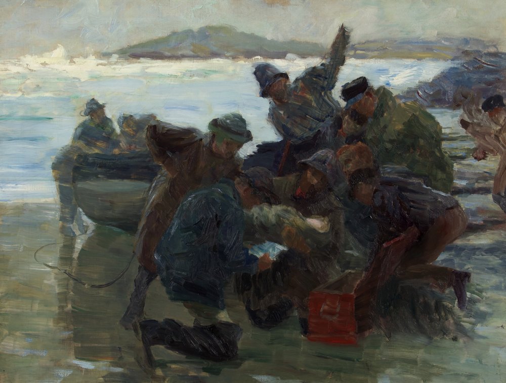 Esquisse pour Cast Up by the Sea, vers 1895 - William Holt Yates Titcomb