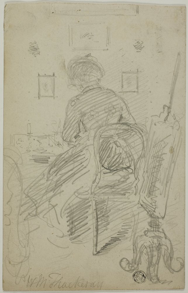 Lady Writing (vue arrière) - William Makepeace Thackeray
