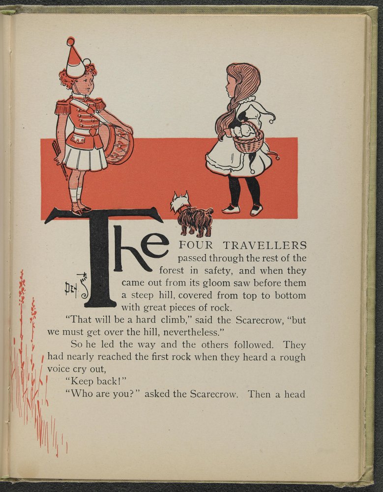 Illustration tirée de "Le merveilleux magicien d'Oz" de Lyman Frank Baum - William Wallace Denslow