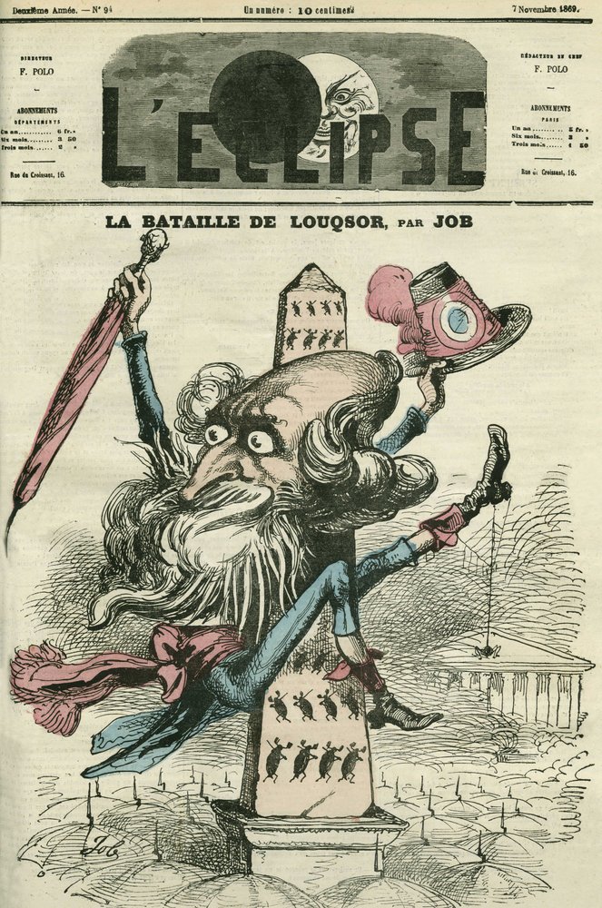 La bataille de Louqsor, le Père Gagne monté sur l