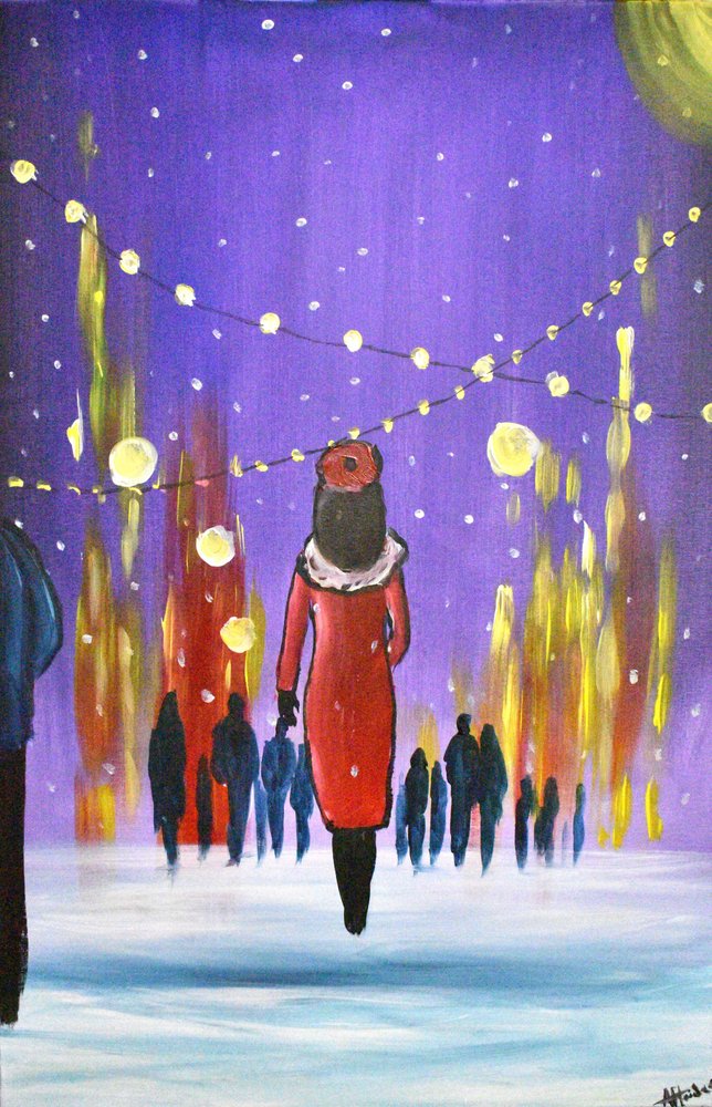 Lumières de la ville sous la neige - Aisha Haider
