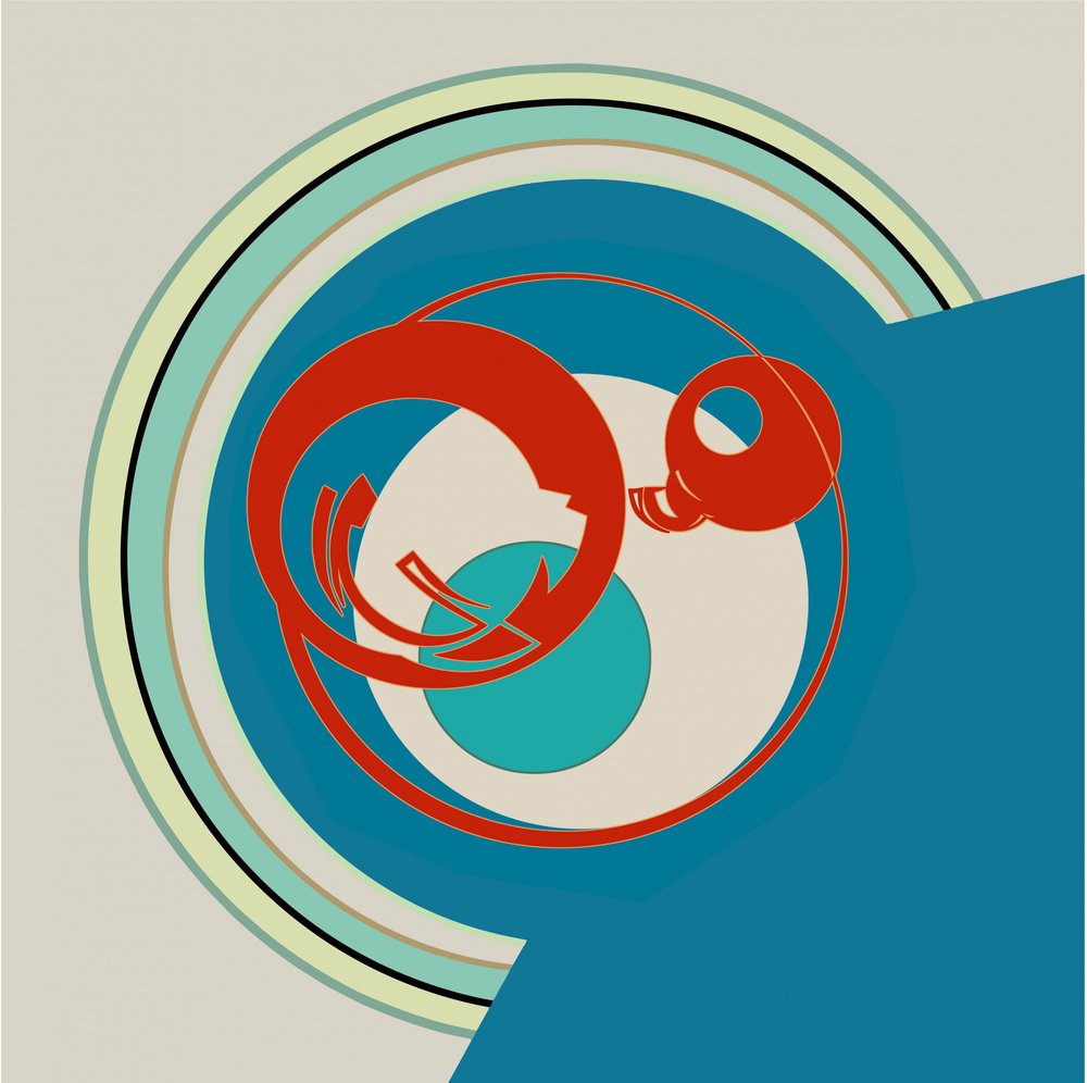 Motifs géométriques modernes en spirale - Alejandra Winkhaus