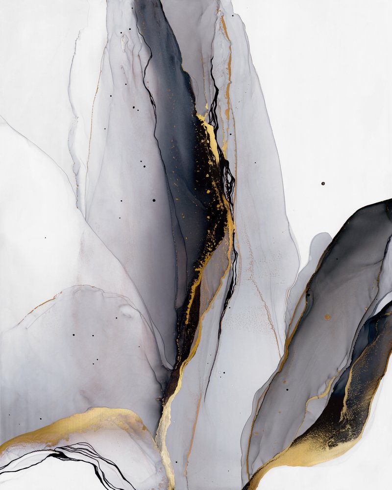 Élégant gris doré fluide - Alevtina Shelest