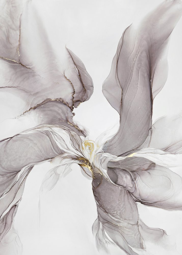 Flux gris-doré éthéré - Alevtina Shelest