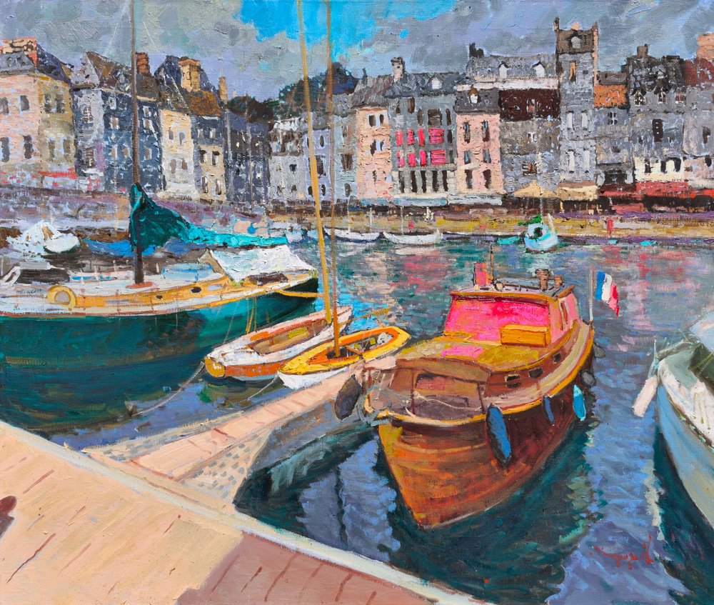 Bateaux colorés dans le port - Alexander Shandor
