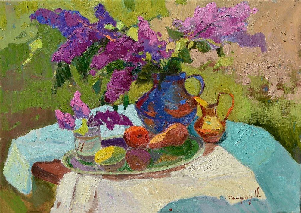 Nature morte au lilas ensoleillé - Alexander Shandor