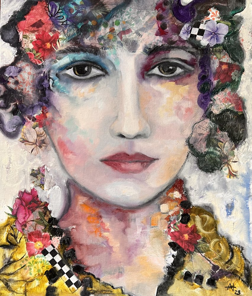Portrait floral fantaisiste - Alexandra Higgins