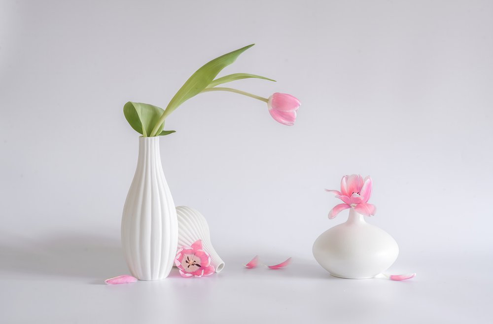 Composition de tulipes rose pâle - Alice Sheng