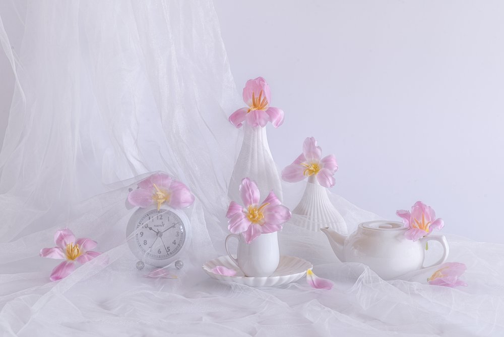 Tulipes rose pâle - Alice Sheng