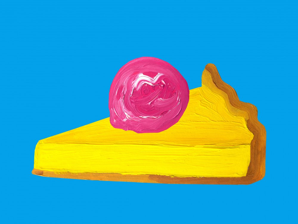 Une tarte pop art aux couleurs vives - Alice Straker