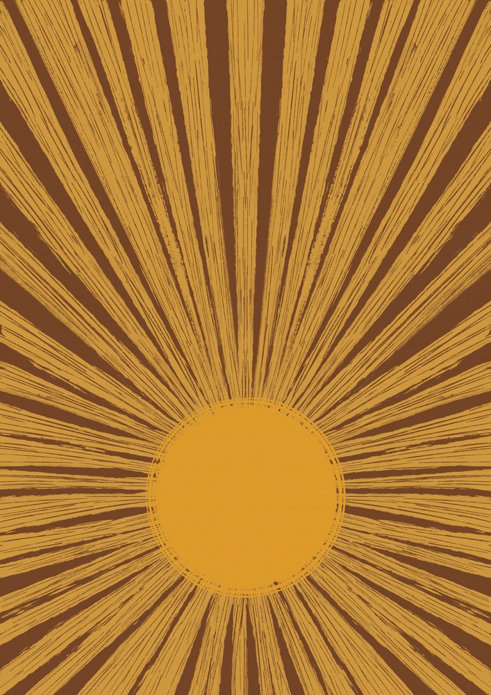 Rayons de soleil rétro aux teintes chaudes - Aliya Putrus