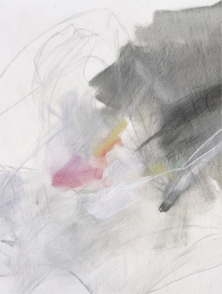 Gris-rose abstrait et expressif - Alma
