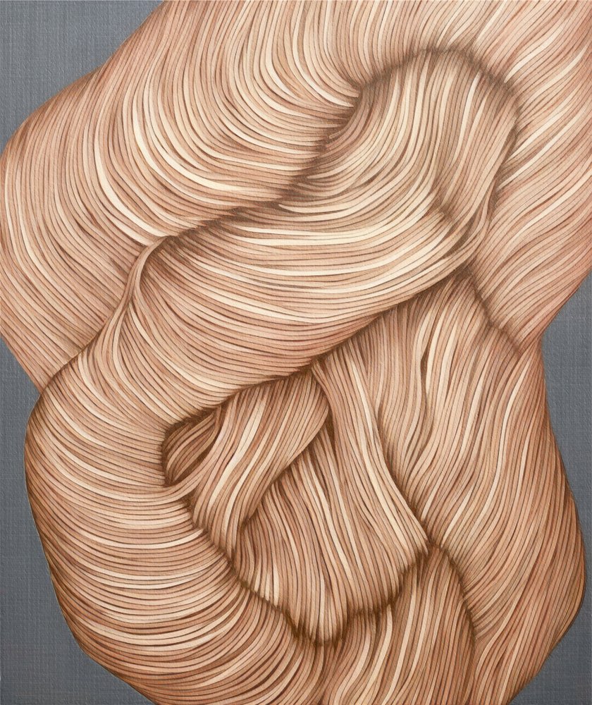 Mèches abstraites et fluides - Alma