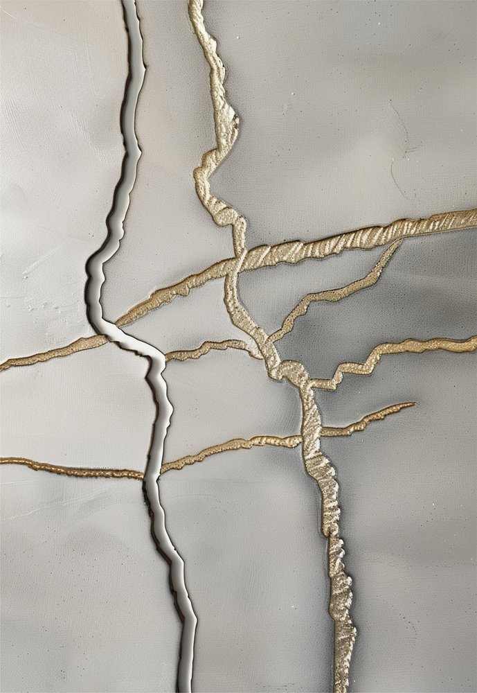 Texture « Fissures dorées » - Alma