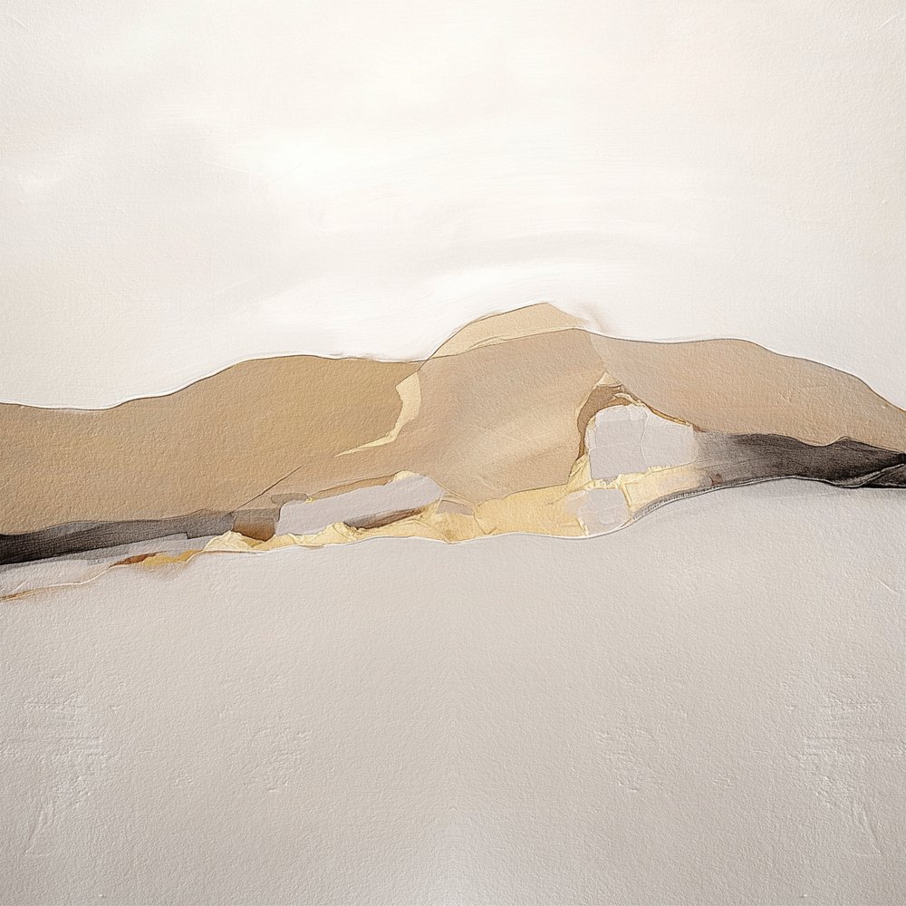 Paysage abstrait doré - Alma