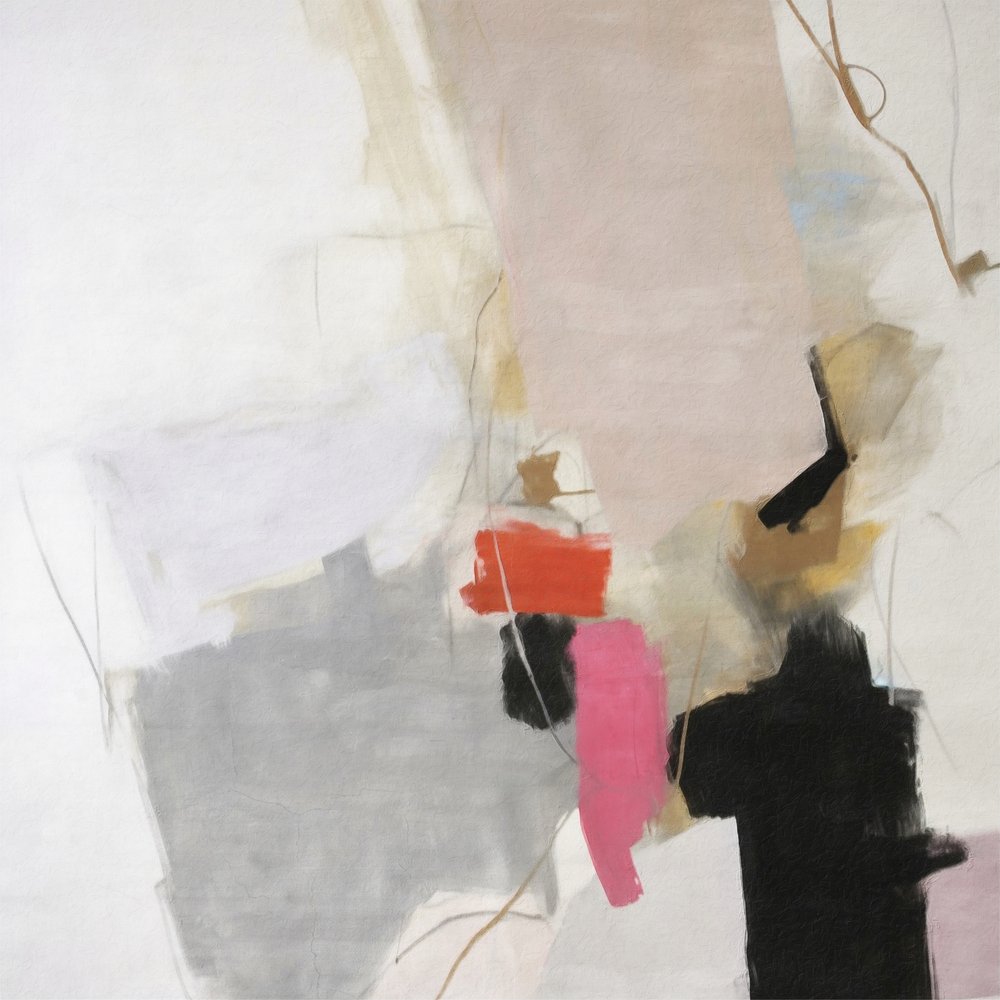 Abstrait gris rosé moderne - Alma