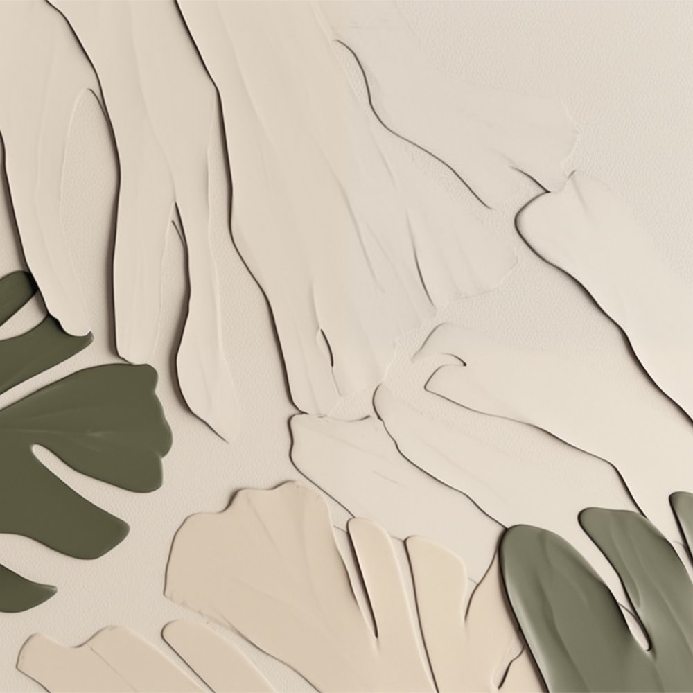 Formes botaniques aux teintes douces - Alma