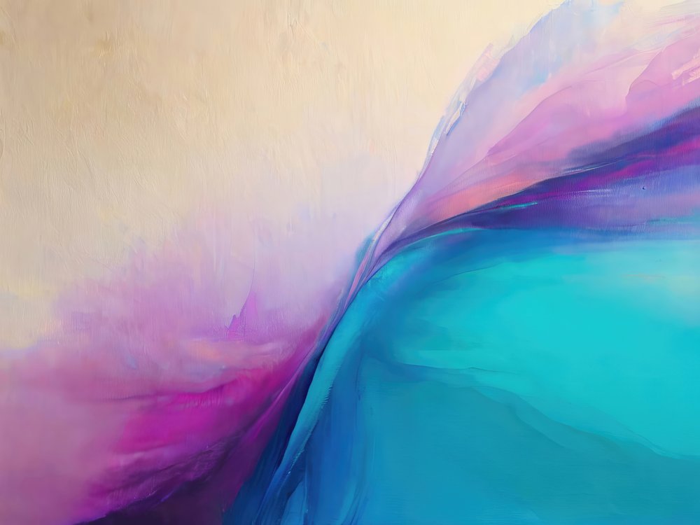 Vagues fluides bleu-violet - Alpenglow Workshop