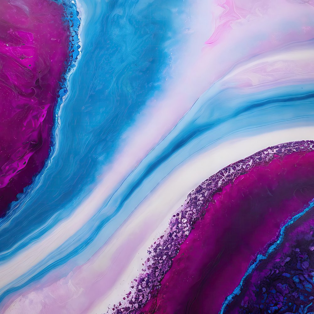 Agate fluide aux couleurs vives - Alpenglow Workshop