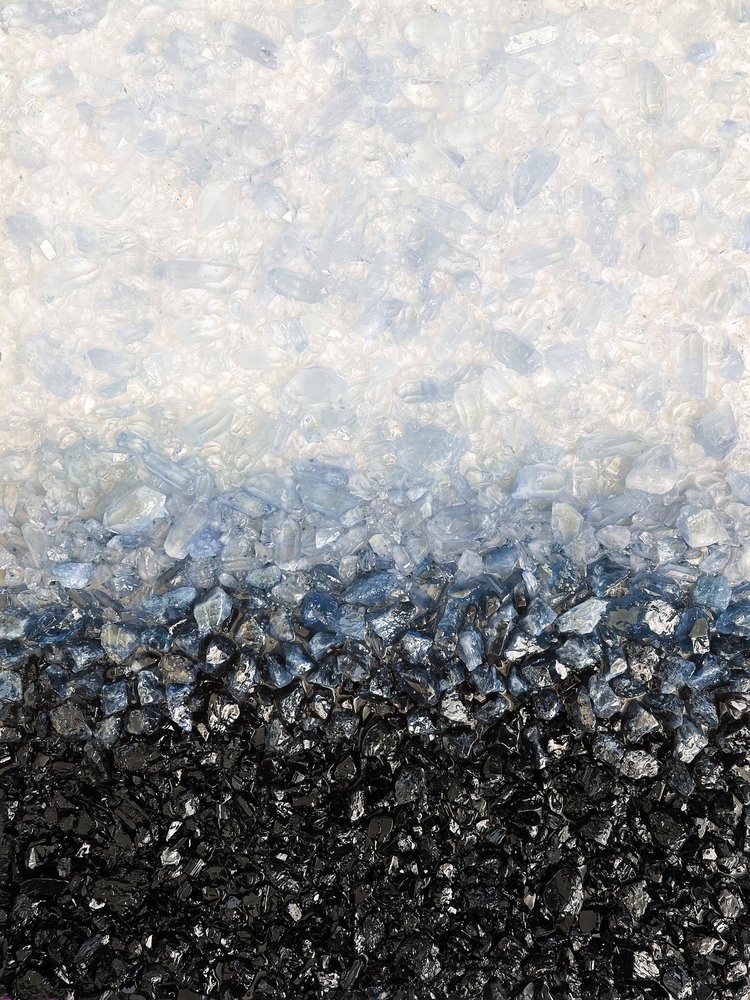 Dégradé bleu-noir cristallin - Alyson Storms