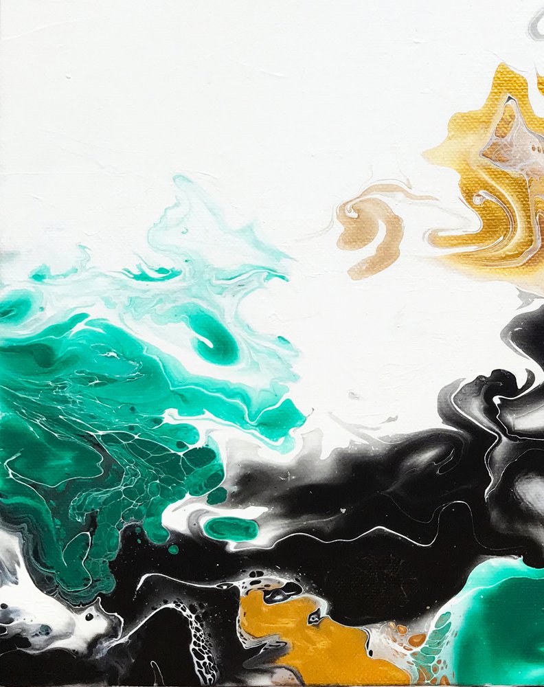 Émeraude fluide dorée - Alyson Storms