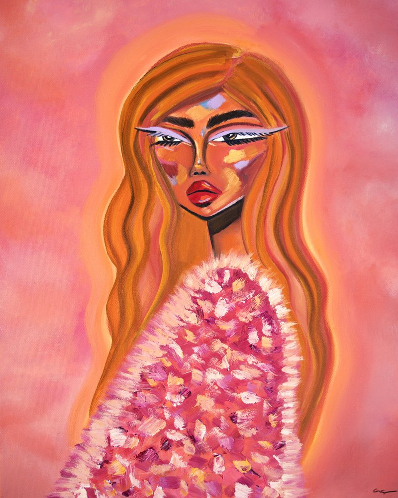 Glamour fourrure rose - Amy Straley